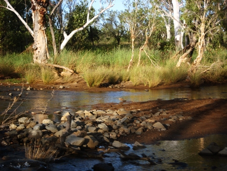 During the wet season, these unassuming creeks flood the roads and cause major traffic chaos